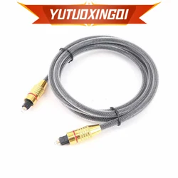 Transparent TOSLINK Optical Audio Cable with Square Port Interface - Available in 1m and 2m Lengths - 1m