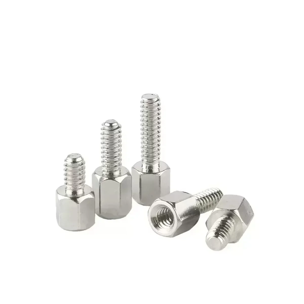 English Nickel Plated Hexagonal Copper Screw For Computer Case Graphics Card Vga Connector Db Head Serial Port Screw # 4-40 Computer Screws