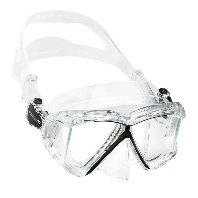 Cressi Scuba Diving Mask Swimming Snorkeling Underwater Professional Tempered Glass Lens Pano4