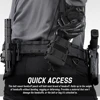 Handcuffs Holster Open Top Handcuff Pouch Shackles Holster Molle Handcuff Case Small Pockets Cuff Pouch for Duty Belt 6