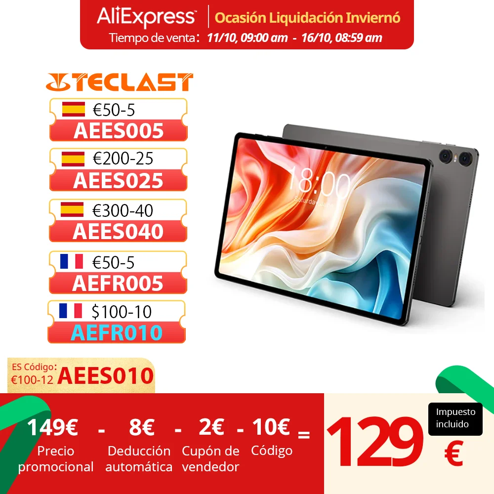 The-latest-TECLAST-tablet-T40-Air-Android-13-16GB-RAM-ROM-256GB-10-4 ...