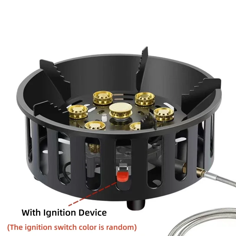 19800W Camping Stove Portable Tourist Gas Burner Windproof Outdoor Stoves Hiking Barbecue BBQ Cooking Cookware gas burner gas stove