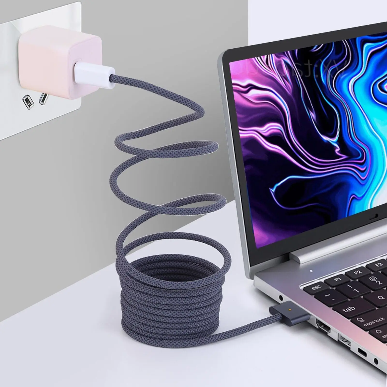 【じゅんき様】MacBookAir M3 MRXN3J/A 本体充電ケーブル MacBook Air（13インチ、M3、2024） - 充電アクセサリ - Mac