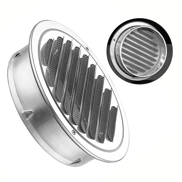 1pcs 70-300 มม.สแตนเลสสตีล Air Vent Grille แมลงบ้านผนังภายนอกท่อระบายอากาศเครื่องมือ 1