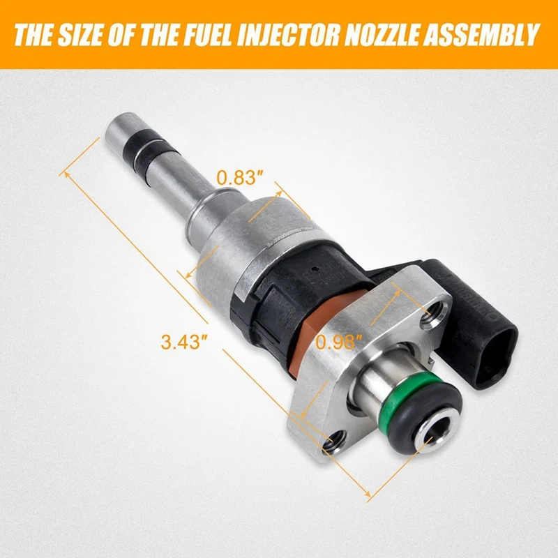 

2 Pcs Plastic + Metal Fuel Injector Replacement Accessories For Chevrolet GMC Cruze Malibu Encore Equinox 1.4L 1.5L 2016-2018