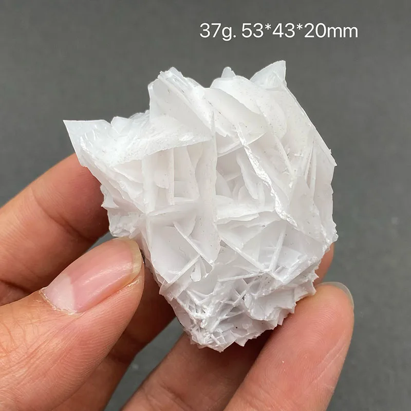 100% natural white flake calcite (fluorescent effect pink) raw stone mineral specimen healing crystal stone gemstone collection