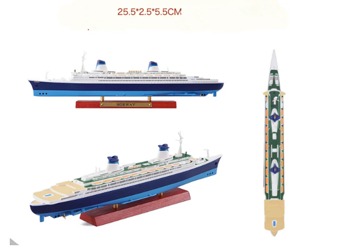 New product 1:1250 alloy cruise ship model,high-quality ship decorations,collectible gifts,wholesale 5
