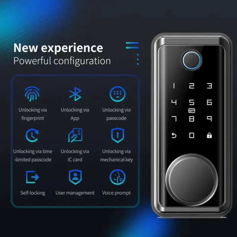 

Tuya Mobile Unlock Password Lock Keyless App Control Smart Door Lock Smart Home Fingerprint Lock Compatible