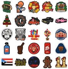 

New Arrival Truck Balloon Croc Accessories Garden Shoe Decorations For Croc Shoes Charms Girls Kids Birthday Gifts