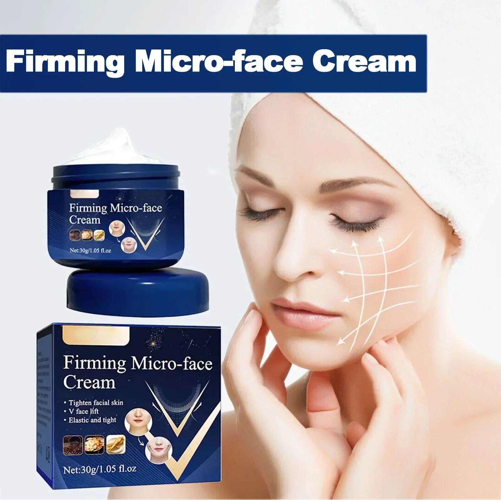 

Advanced Firming Face Cream with Double Chin Removal and Anti-Aging Benefits