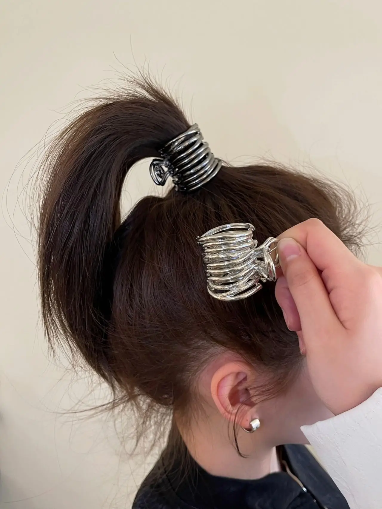 ❤︎ヘアピン❤︎ 3cm Punk y2k Hair Clips Metal Small Hairclaws Pony Hair Half
