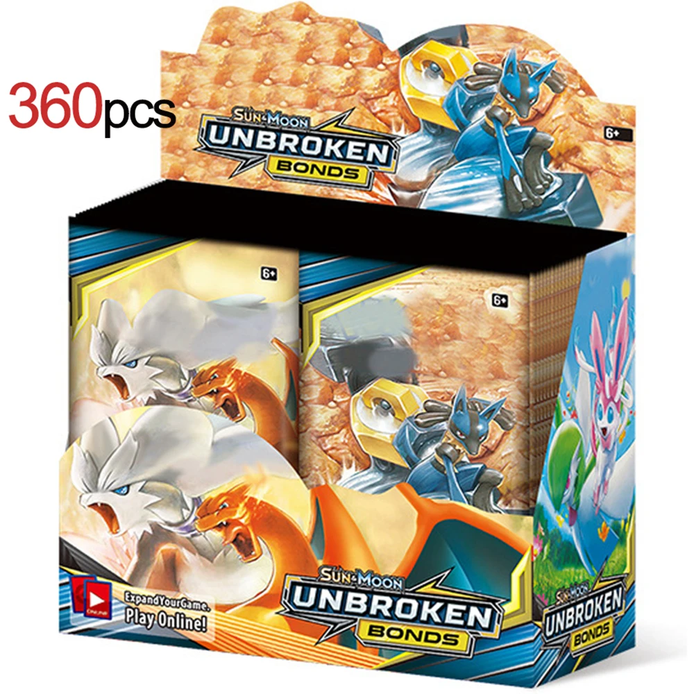 360pcs Pokemon Sun Moon Unbroken Bonds Booster Display Box (36 Trading Card Game Toys - Game Collection Cards - AliExpress