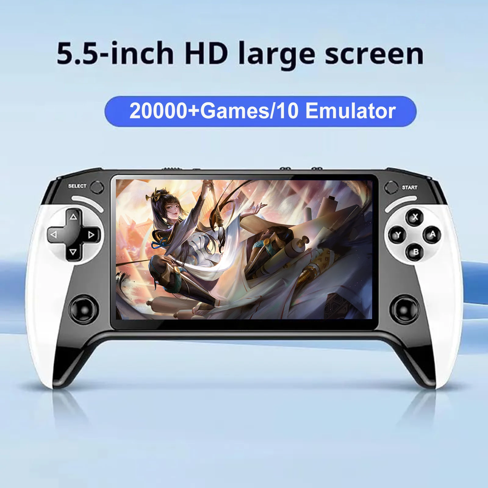 Handheld Game Console 5.5 Inch Screen Retro Gaming Console Retro Handheld Video Game Console for Kids and Adults - 3