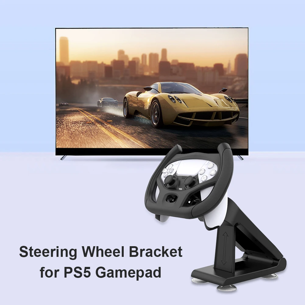 2025 HOT Professional Gaming Steering Wheel for PS5 Car Racing Games Handle with Bracket Electronic Machine Accessories