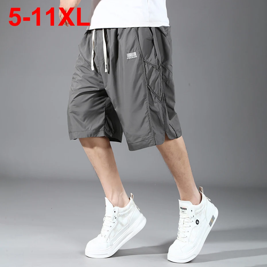 Big Size M~8XL 9XL Shorts Men Loose Elastic Shorts Cotton Casual Male Beach Shorts homme sporting Bermuda joggers trousers main image 0