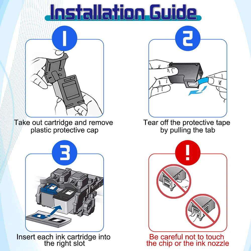 Description Picture 3 of itemALIZEO Compatible 545XL 545 XL PG545 CL 546 Ink Cartridge Replacement For Iconic Brand IP2800 IP2850 MG2400 MG2450 MG2455 Printers