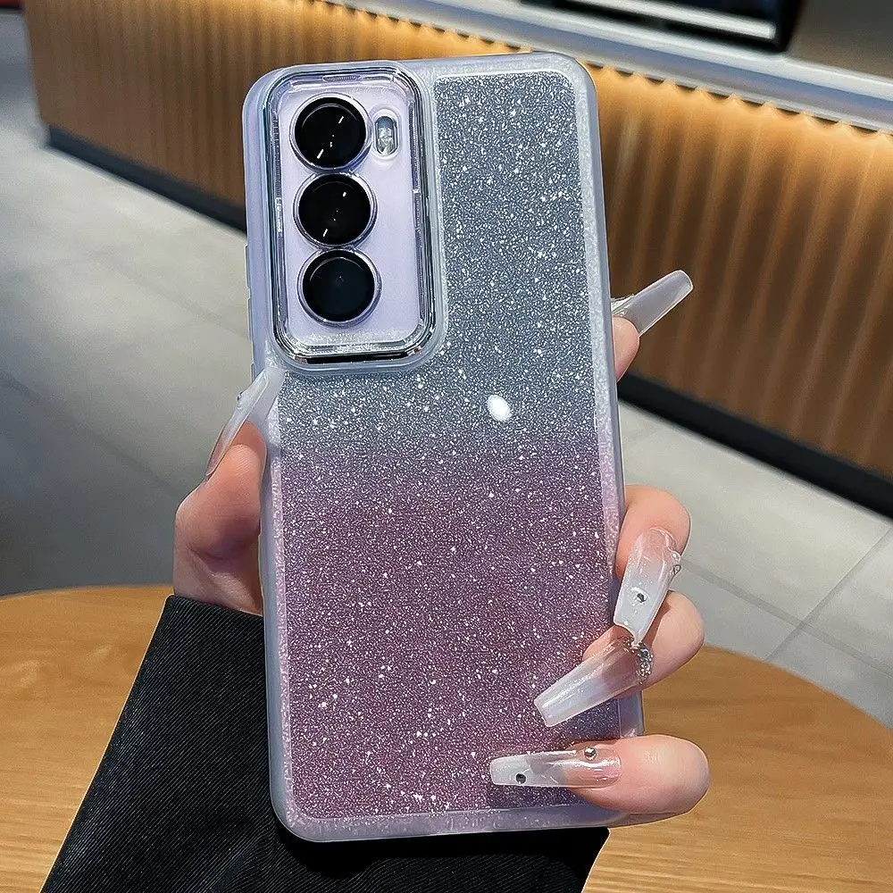 Sparkling Glitter Soft TPU Case with Ring Stand & Lens Protection