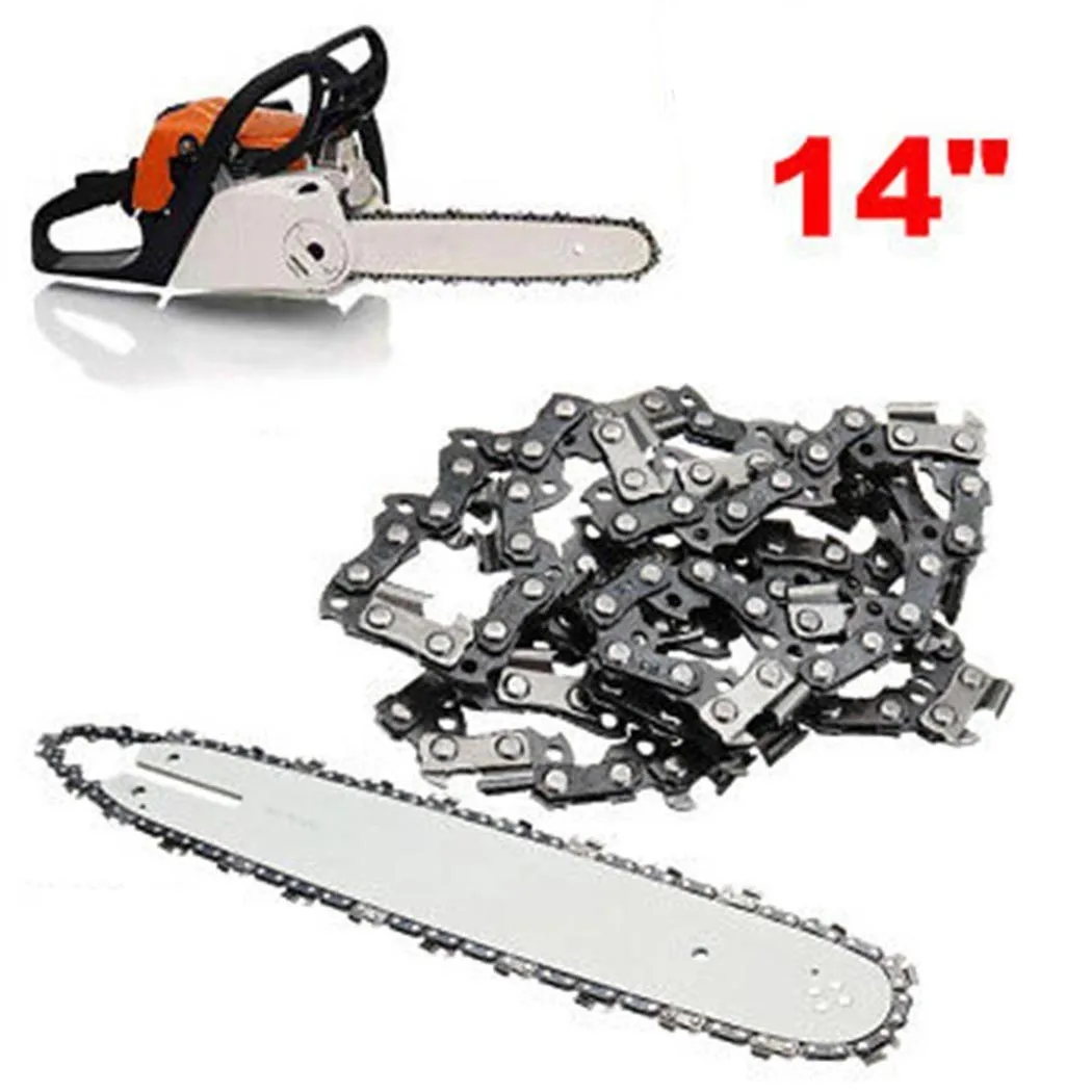 

14in Chainsaw Saw Chain 3/8 LP 50DL For STIHL MS170 MS180 MS250 Guide Bar And Saw Chain Lawn Mower Parts Accessories