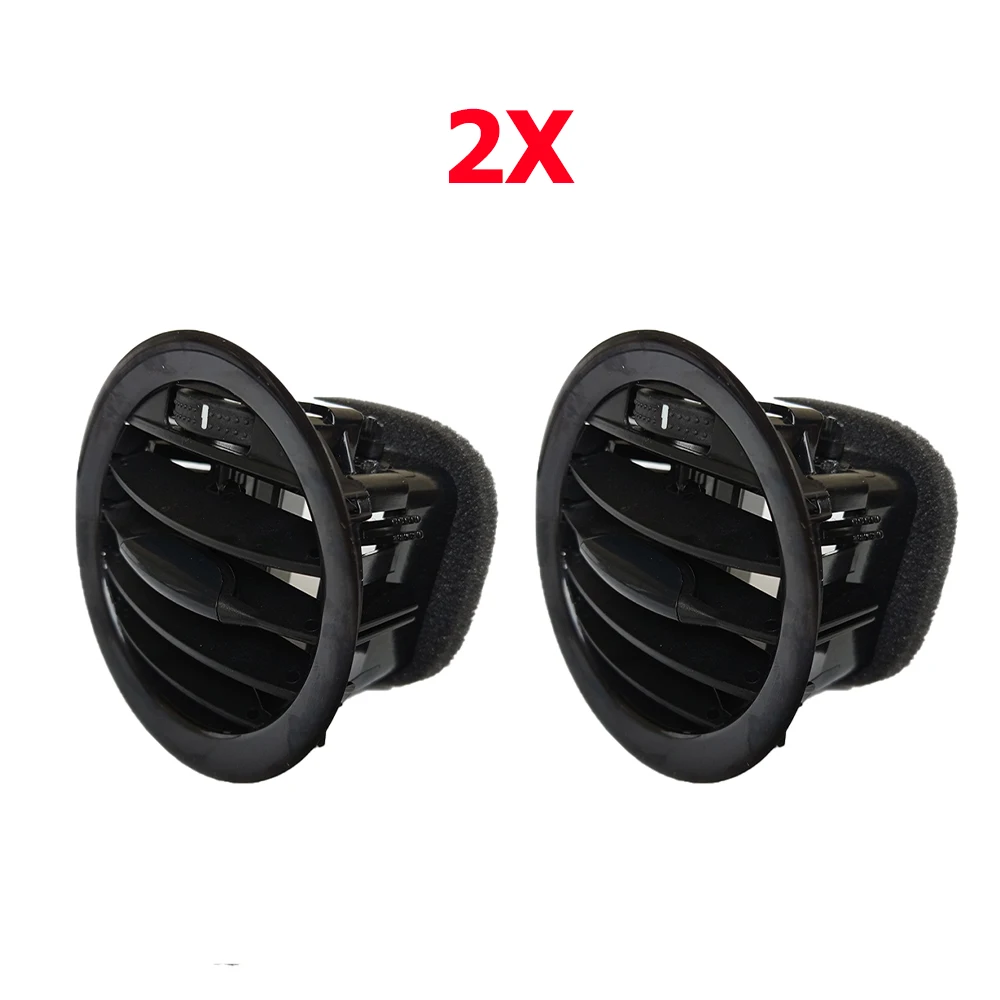 Black/Chrome A/C Air Vent Cover Outlet Grille