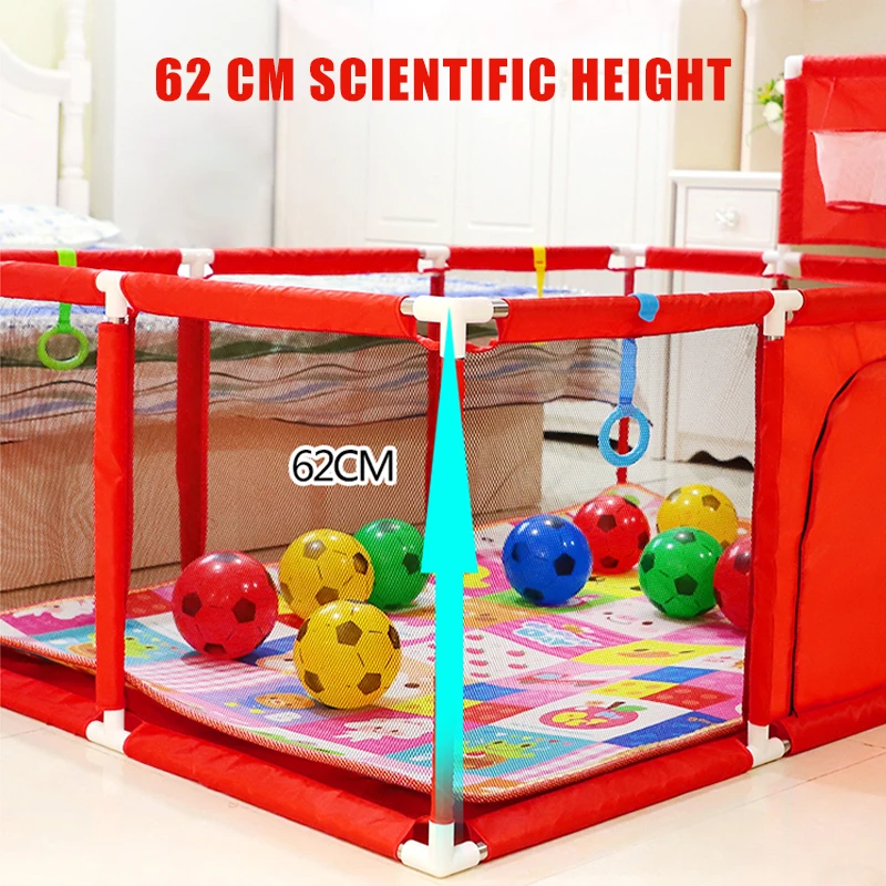 Baby Playground Home Playpen Football Basketball for Children Large Safety Fence Balls for Dry Pool