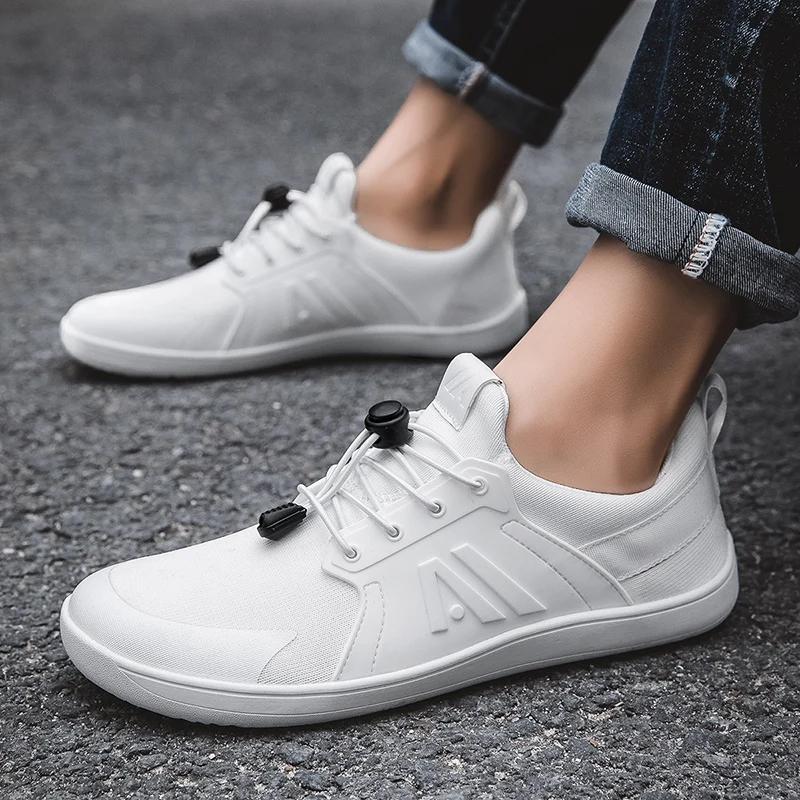 Flat base men's and women's wide toe box men's minimalist barefoot shoes with a scattered sole cross suitable for women's shoes 3