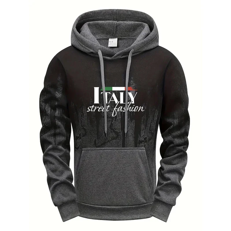 Men's Autumn Winter Hooded Sweatshirt Casual Sports Hoody