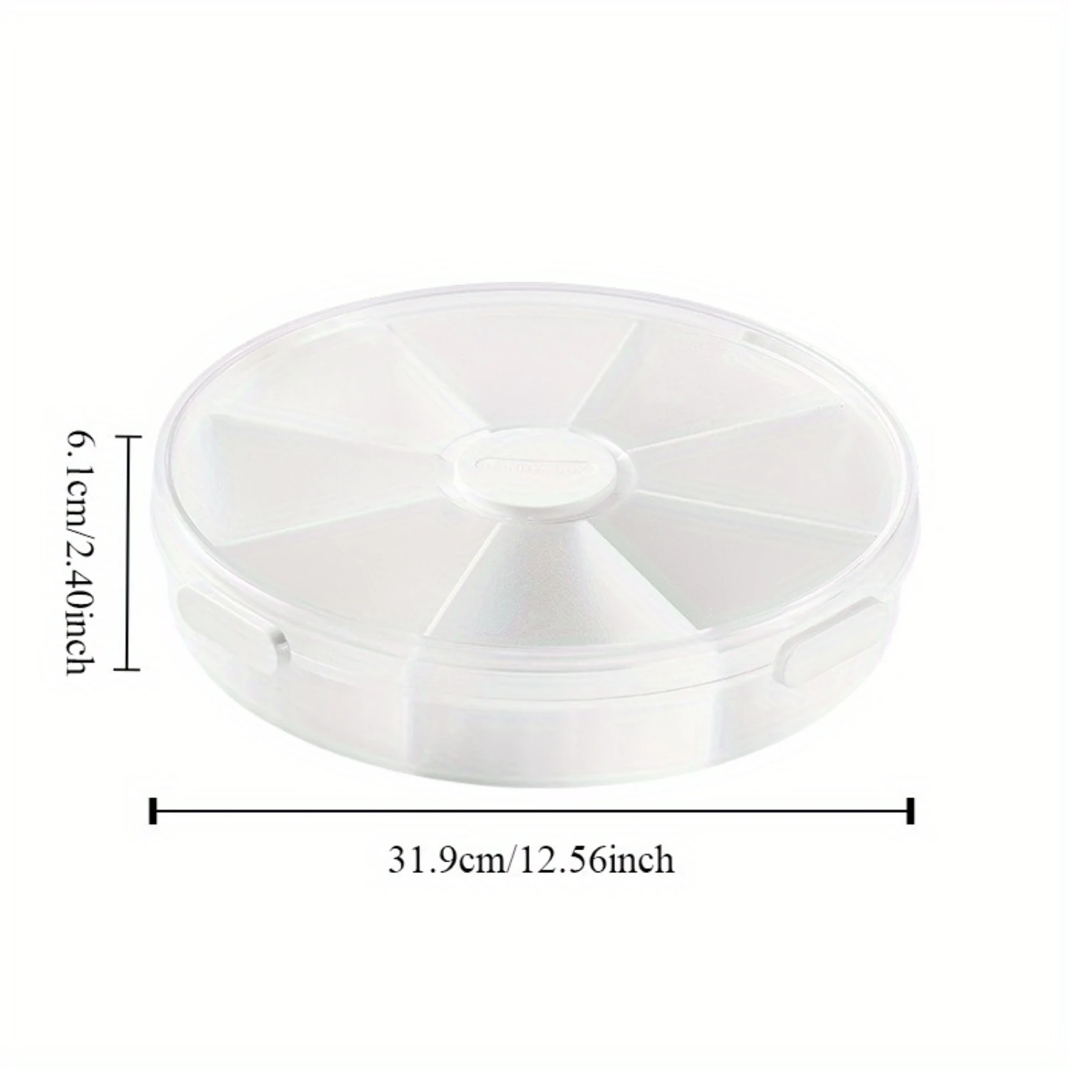 1pc Adjustable Compartment Plastic Box-Multi-Purpose Snack Organizer with Large Capacity for Dried Fruit, Nuts, Seeds, and As