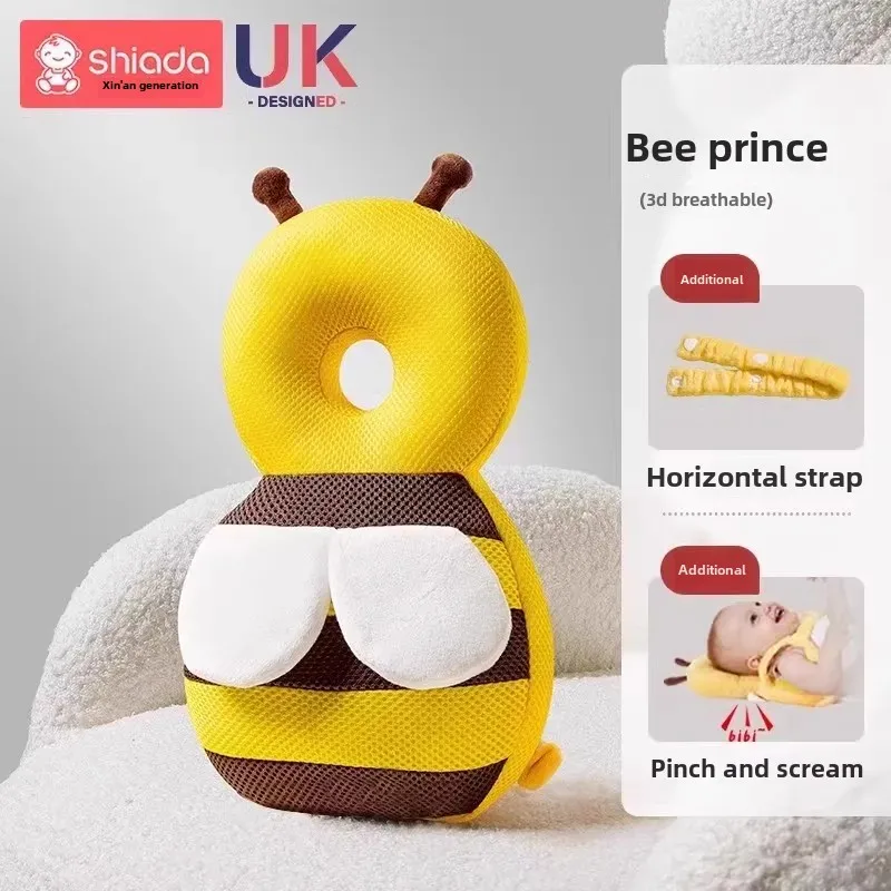 Baby Anti-Fall Pillow Protective Headgear Cartoon Children's Walking Pillow Collision Prevention Breathable Protection Pad