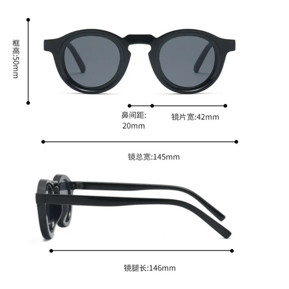 Vintage Round Frame Unisex UV Protection Sunglasses