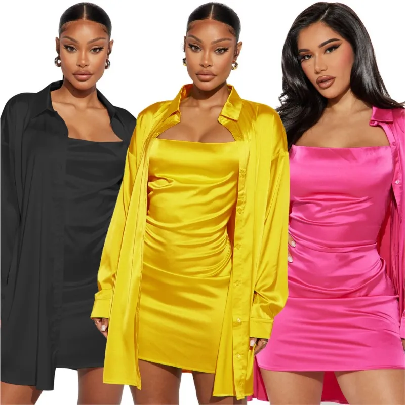 

Beach Dress Women 2023 Swim Cover Up Bathing Suit Summer New Sexy Ding Two Piece Set Solid Polyester Swimsuit Bikini With Pareo