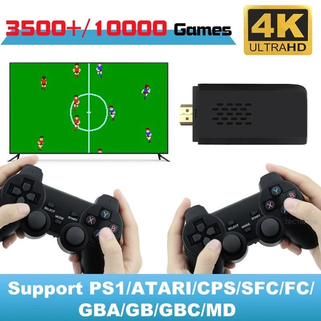 Novo 4k jogos console sem fio usb 3500 clássico jogo vara console