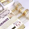 10pcs Floating Series Washi Tapes Set Gold Stamping Adhesive Masking Tape Diary Decoration Stickers A7562 4