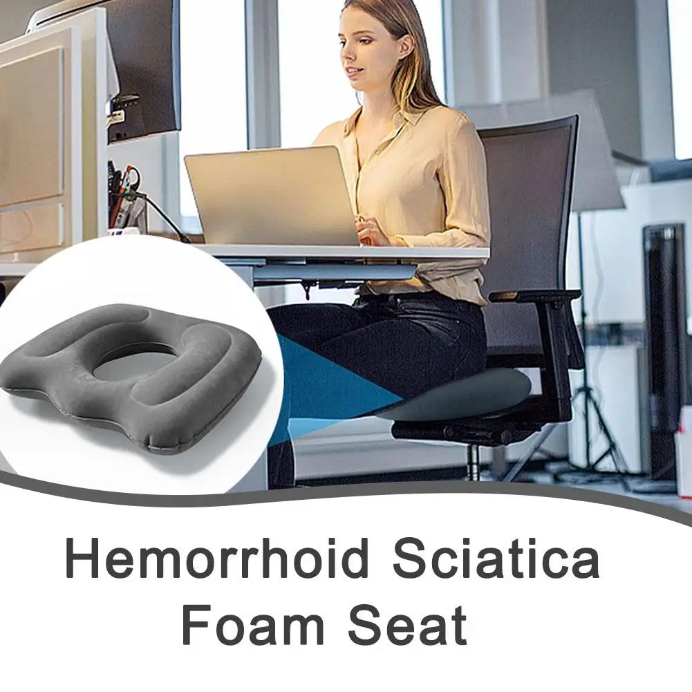 

Hemorrhoid Hemorrhoid Foam Car Office Seat Cushion Hip Chair Comfort Tailbone Pad Up Orthopedic Yoga Push Pillow Comfort Bu X1R0