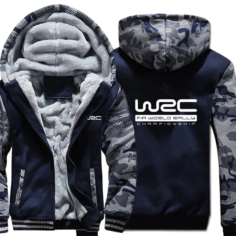 World Rally Championship WRC Hoodies Winter Warm Fleece Zipper WRC Men Coat Jacket Sweatshirt 4