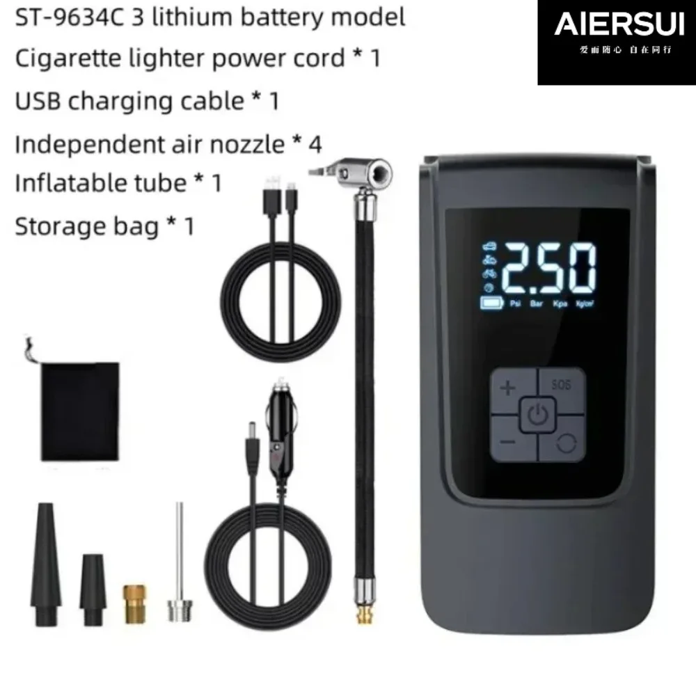 Air Compressor Air Pump Car Portable Tyre Inflator Electric Motorcycle Pump Compressor For Car Motorcycles Bicycles