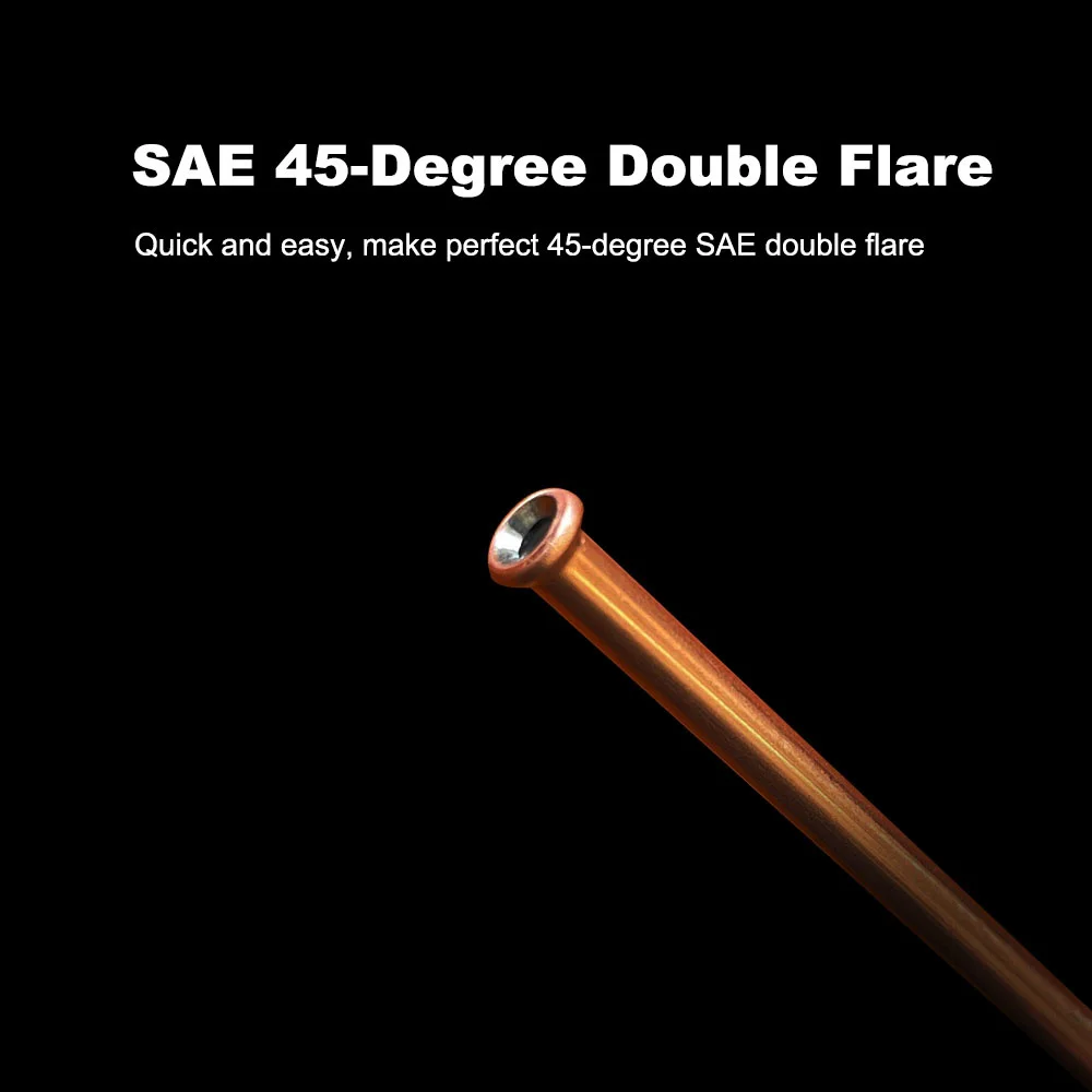 3/16 Inch Brake Line Double Flaring Tool Handheld 45 Degree SAE for Brake Hose Nickel Tube and Copper Tubing 4.75mm brake line flaring tool