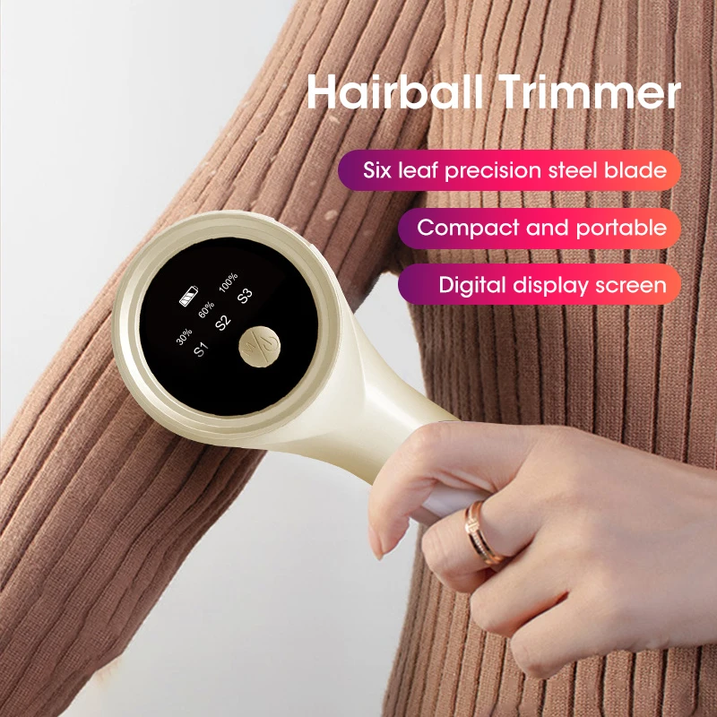 Lint Remover for Clothing Electric Pellet Fluff Remover Rechargeable Portable Fabric HairBall Shaver Removes Lint from Clothes 2