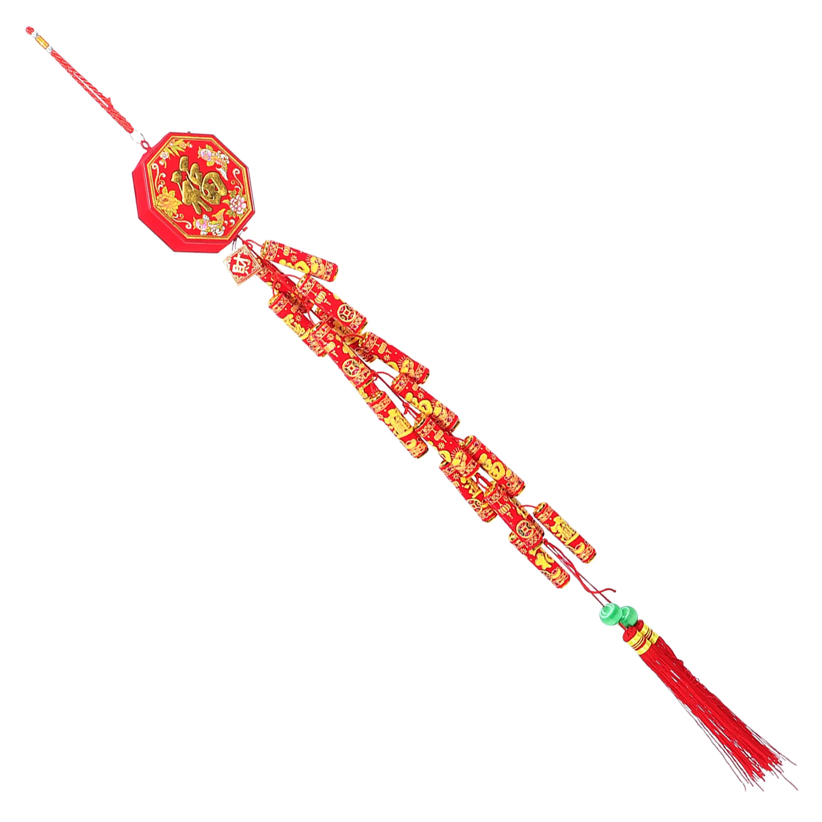 

Chinese New Year Hanging Decoration Electric Firecrackers Ornament Sound Traditional Red Lucky Oriental Pendant Spring Festival