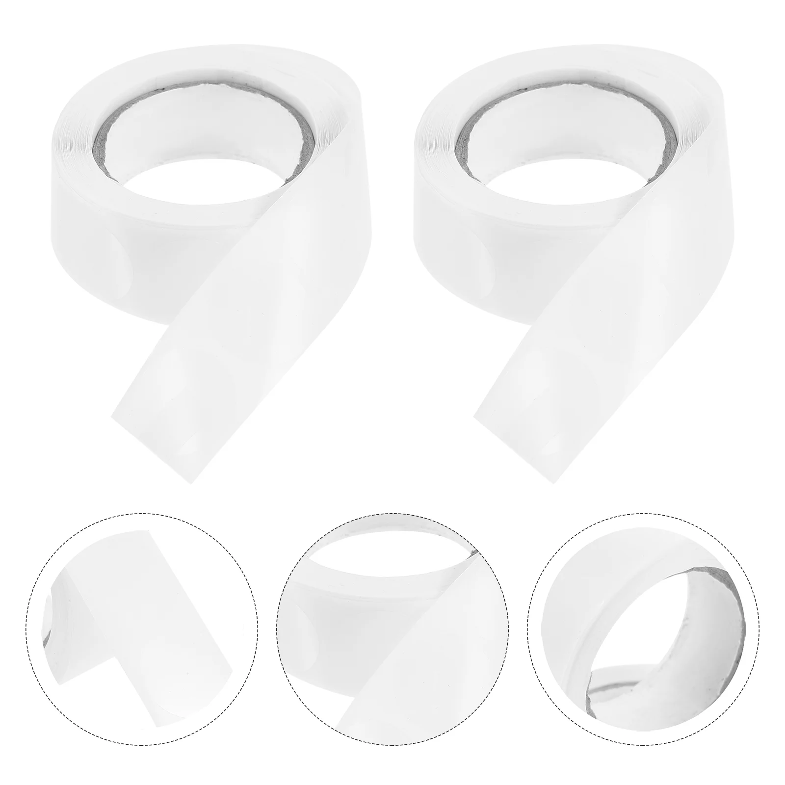 

1000 Pcs A Roll Transparent Sealer Decor Duct Tape Clear Circle Stickers The Pet Gift Wrapping Label