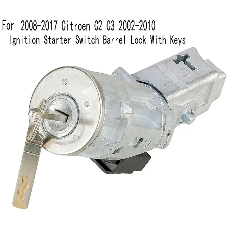 파트너 MK2 2008-2017 시트로엥 C2 C3 2002-2010-N30R용 키 포함 점화 스타터 스위치 배럴 잠금장치