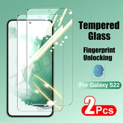 Premium Tempered Glass Screen Protector with Fingerprint Unlocking - 2 Pack - 2Pcs Glass (For Samsung S26)