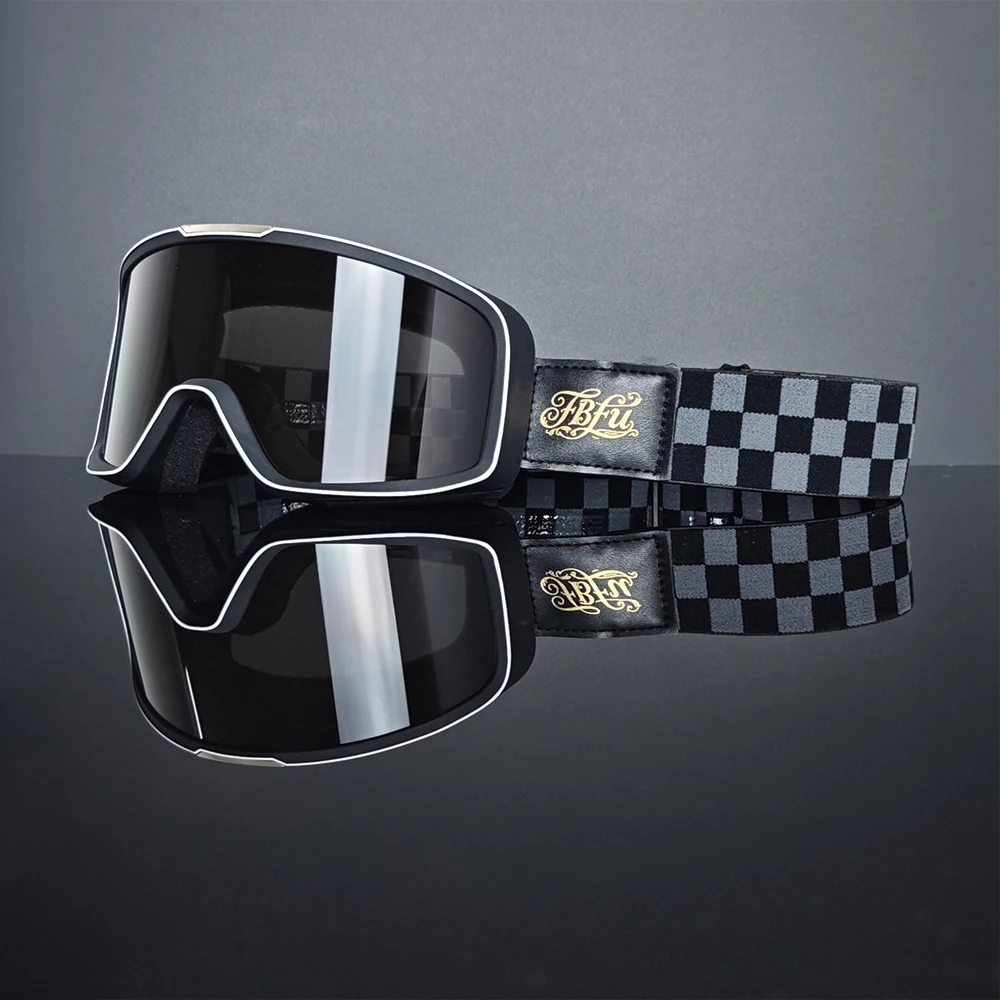 Scratch Resistant Motorbike Eyeglasses High Quality Lens Keep Clear View On Long Distance Outdoor Trip