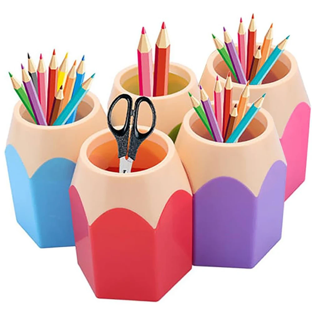 Pencil Holder 1pc Creative Cute Pencil Holder Stylish Desktop Storage Pen Holder Pen Styling Organizer Container Classroom Home Office Desk