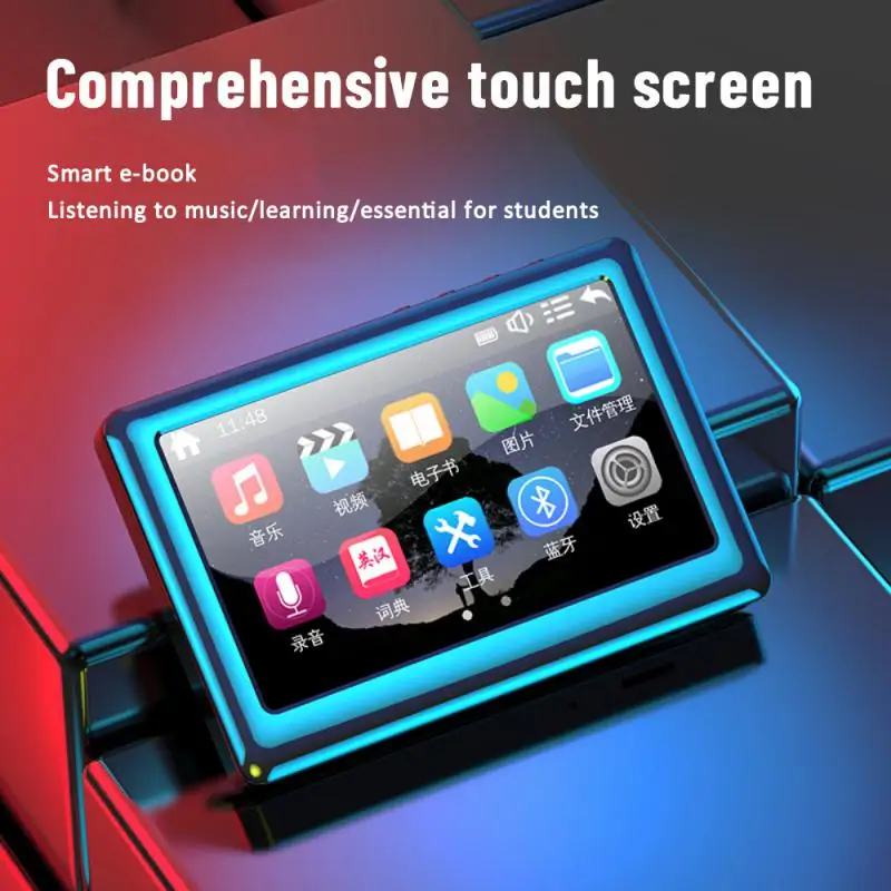 4.3 Inch MP4 Player Long Standby Touch Screen Reproductor Mp4 Player MP3 E-book Reading Built In Speaker