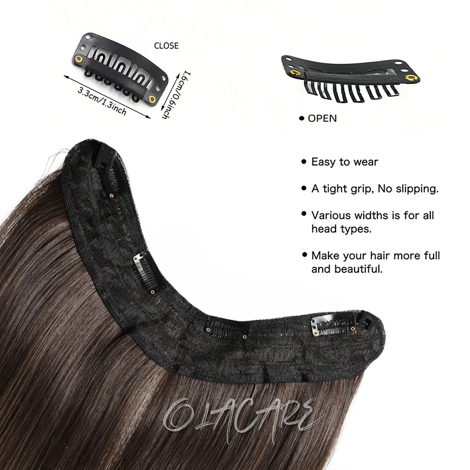 Curly Wavy Omber Brown Blonde Synthetic Hair Extensions