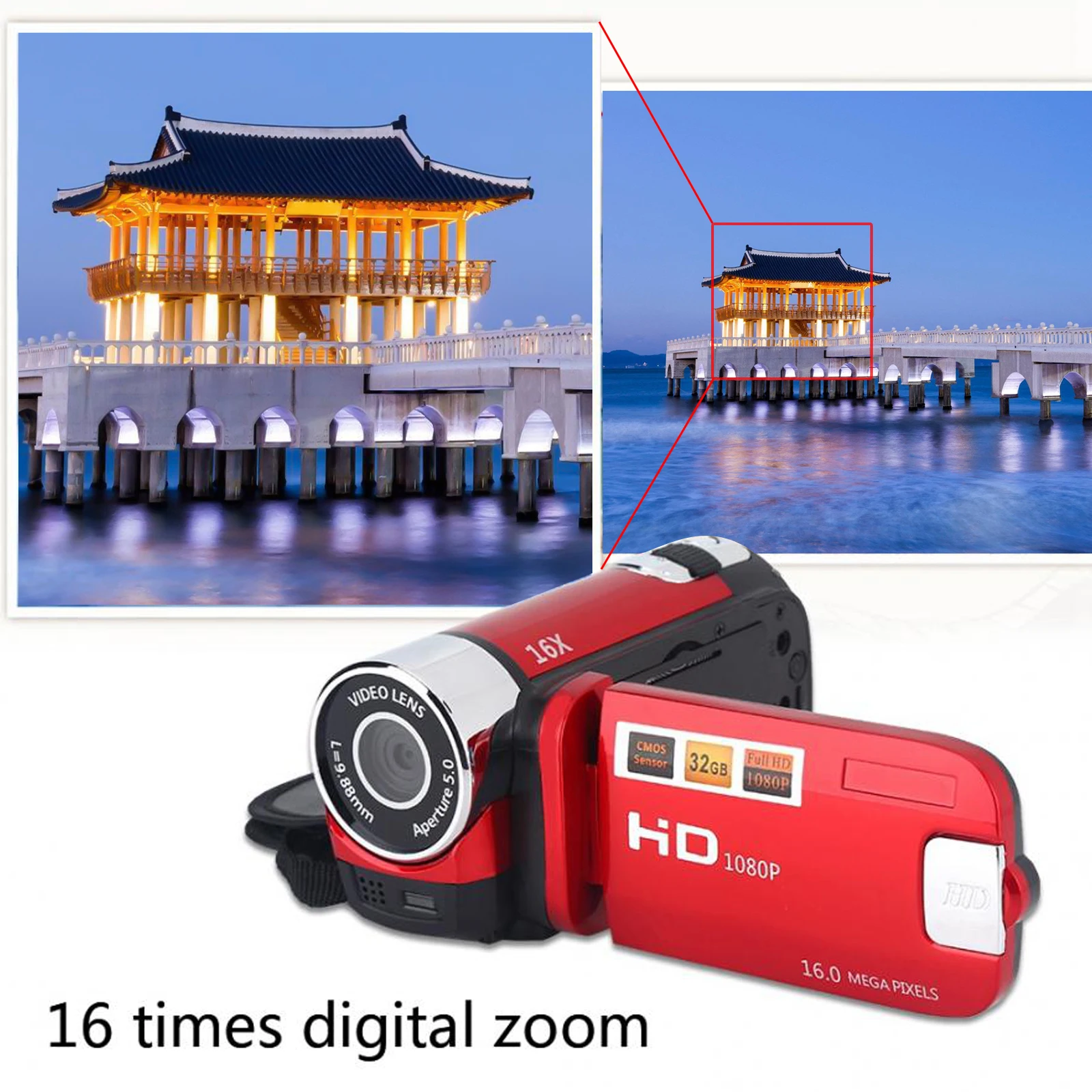 Cámara de vídeo Digital 4K Ultra HD, videocámara DV con WiFi de 30MP,  rotación de 270 grados, pantalla táctil, Zoom Digital 16X - AliExpress
