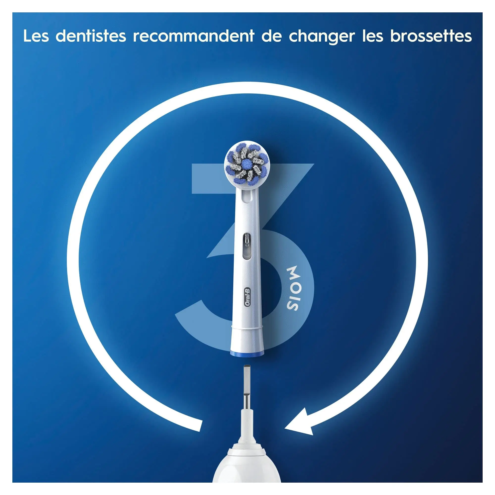 Oral B EB60 Toothbrush Heads Sensitive Ultra Soft Bristle Gum Care Gentle Clean Replacement Electric Tooth Brush Heads Refills 3