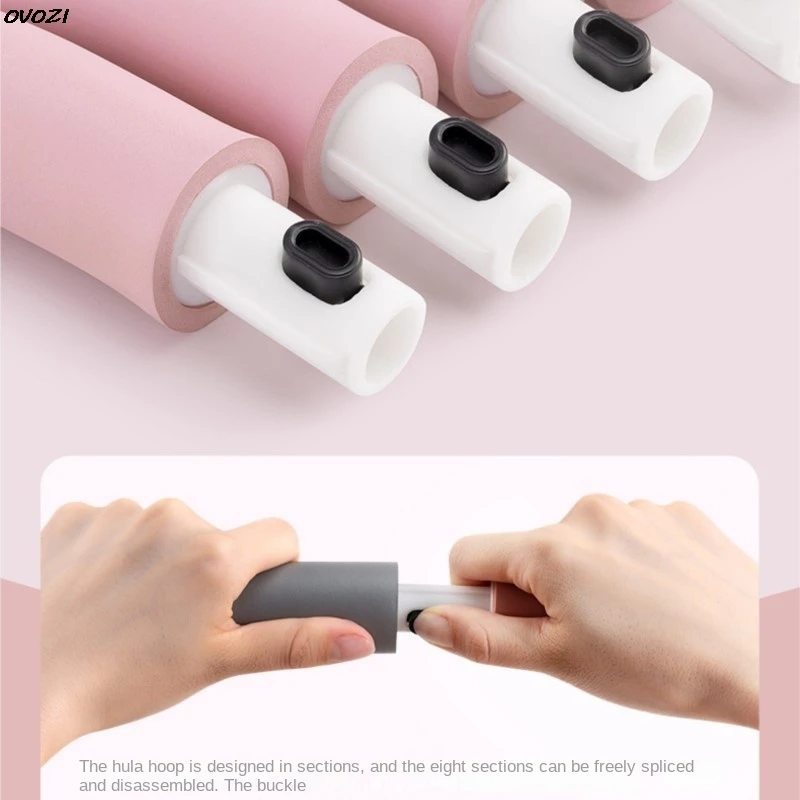OVOZI Free Adjustable Removable Sponge Foam Hula Hoop Splicing Plastic Hula Hoop Household Thickening Non-slip Hot New