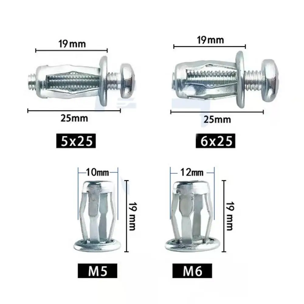 M4 M5 M6 M8 Durable Petal Rivets Base Clamp Lock Nut Car License Plate Bolt Jack Expansion Nuts For Automobile Motor Vehicle