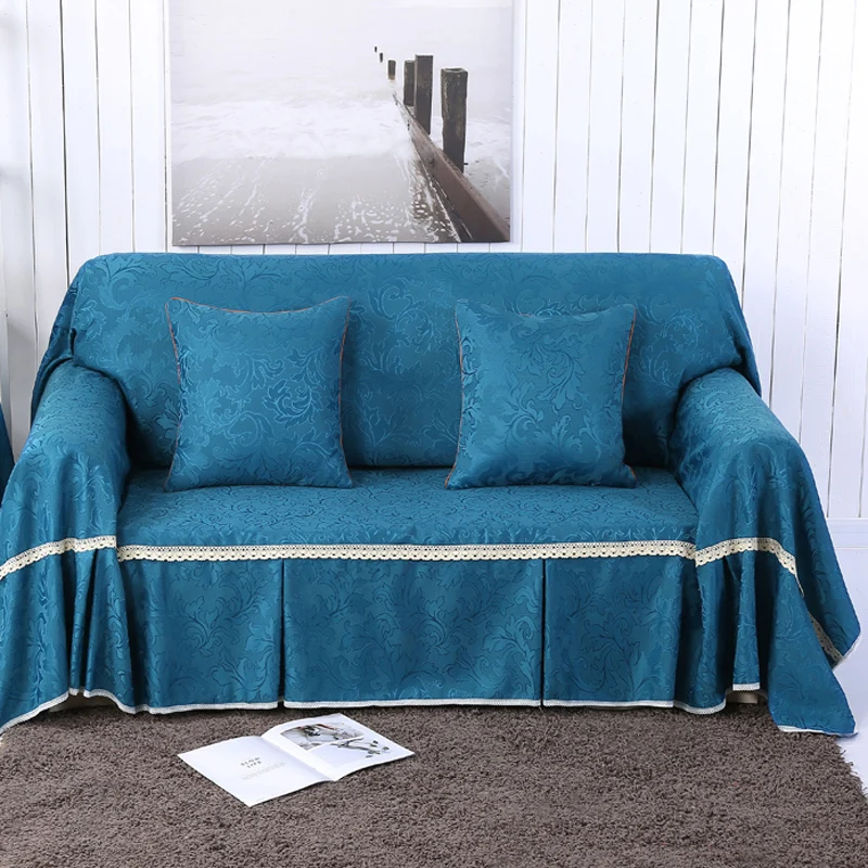 Thick Splicing Sofa Protector Table Cover Jacquard Sofá Cubre for